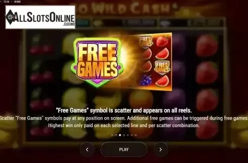 Free games screen