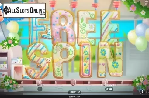 Free Spin screen