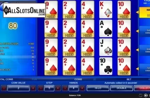 Game Screen 4. All American 4 Hands from Espresso Games