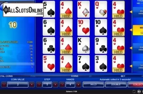 Game Screen 3. All American 4 Hands from Espresso Games