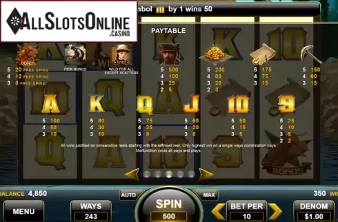 Features 3. American Gold Rush from Spin Games