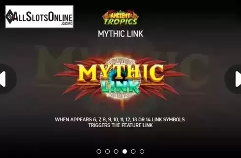 Mythic link feature screen