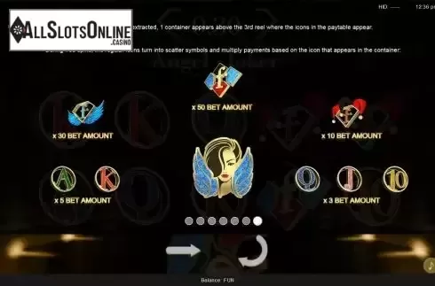Angel symbol screen