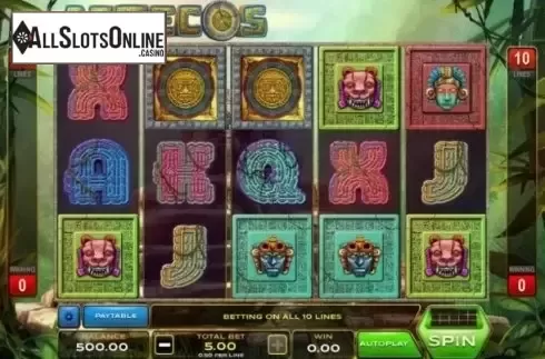 Reel Screen. Aztecos from Xplosive Slots Group