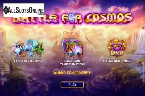Start Screen. Battle For Cosmos from GameArt