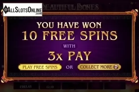 Screen 6. Beautiful Bones from Microgaming