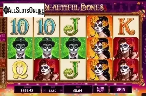 Screen 1. Beautiful Bones from Microgaming