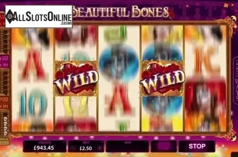 Screen 2. Beautiful Bones from Microgaming