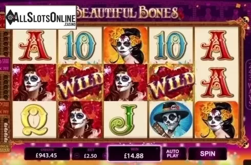 Screen 3. Beautiful Bones from Microgaming