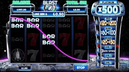Blast Off slot screenshot 1