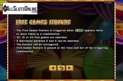 Game Rules. Bonzo The Clown from GMW