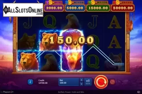 Win Screen 4. Buffalo Power Hold and Win from Playson