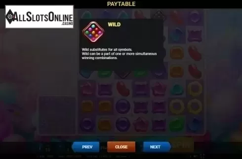 Paytable 2. Candy Dreams (Evoplay) from Evoplay Entertainment