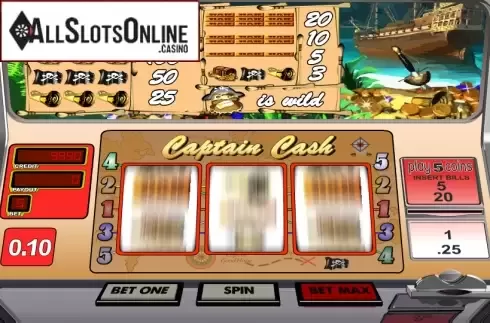 Reels. Captain Cash from Betsoft