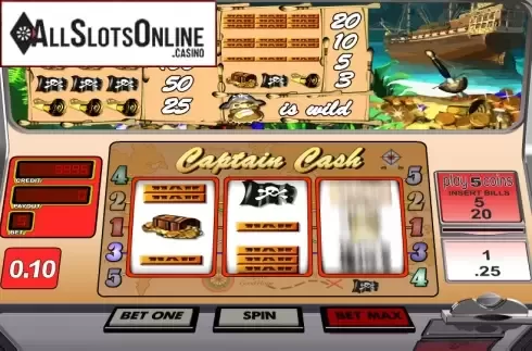 Reels. Captain Cash from Betsoft