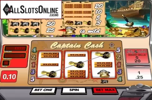 Reels. Captain Cash from Betsoft