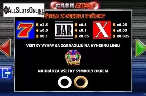 Screen9. Cash Stax from Barcrest