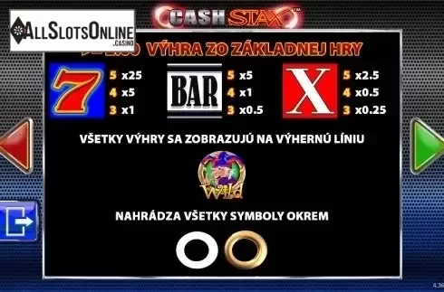 Screen8. Cash Stax from Barcrest
