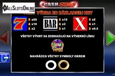 Screen7. Cash Stax from Barcrest