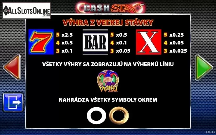 Screen9. Cash Stax from Barcrest