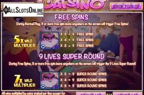 Screen4. Catsino from Rival Gaming