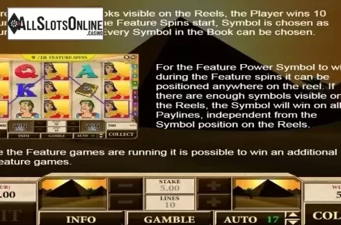 Paytable 3. Cleopatra (AlteaGaming) from AlteaGaming
