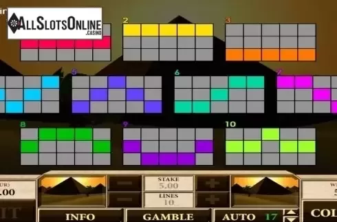 Paytable 4. Cleopatra (AlteaGaming) from AlteaGaming
