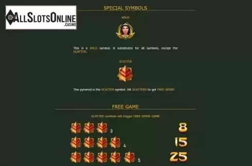 Special symbols screen