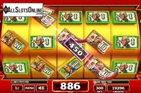 Win Screen. Crazy Money Deluxe from Incredible Technologies