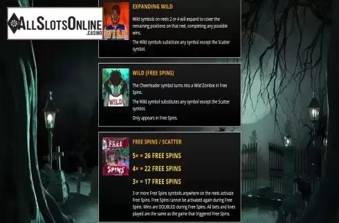 Features screen