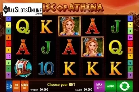 Reel screen. Disc of Athena from Bally Wulff
