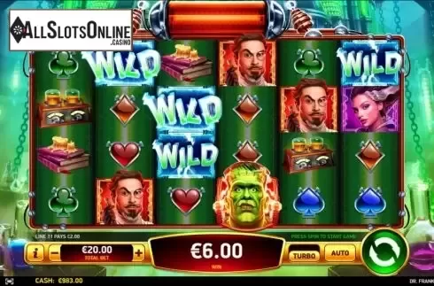 Win screen 2. Dr Frankenstein from Ruby Play