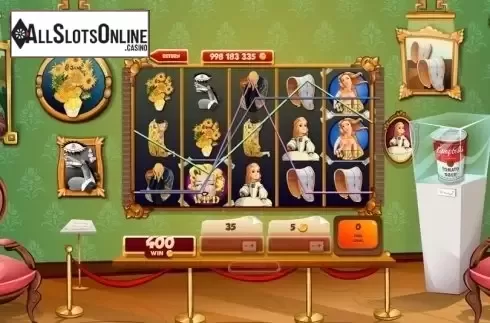 Win Screen. Famous Paintings from Red Rake