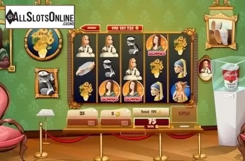 Game Workflow screen. Famous Paintings from Red Rake
