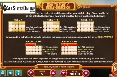 Paylines. Fortune Bowl from Vela Gaming