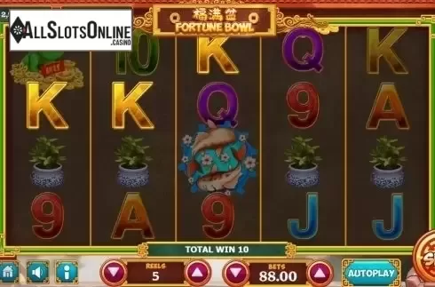 Win Screen. Fortune Bowl from Vela Gaming