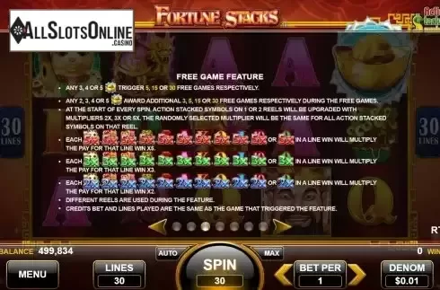 Free Games features screen