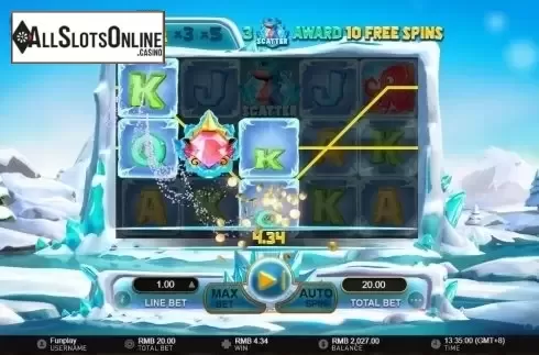 Win Screen. Frost Dragon from GamePlay