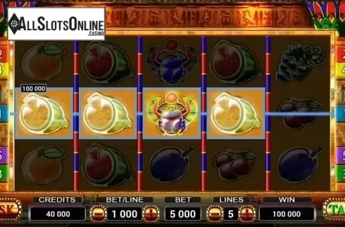 Win Screen . Fruits Of Ra from Playson