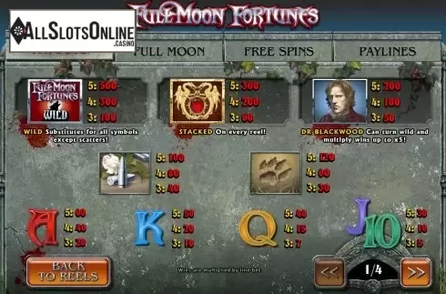 Screen3. Full Moon Fortune from Playtech