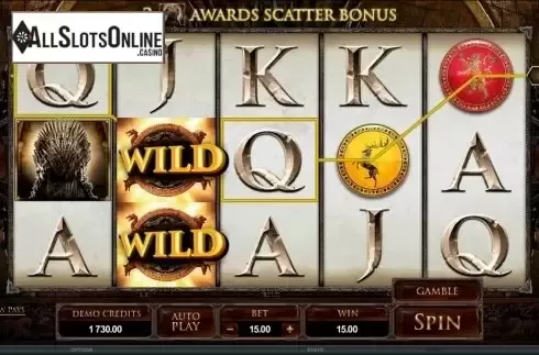 Screen8. Game of Thrones 15 lines from Microgaming