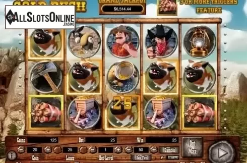 Win screen 2. Gold Rush (Habanero Systems) from Habanero