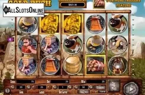 Wild Win screen. Gold Rush (Habanero Systems) from Habanero