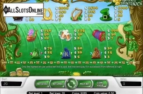 Screen5. Golden Shamrock from NetEnt