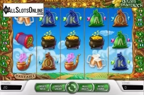 Screen2. Golden Shamrock from NetEnt