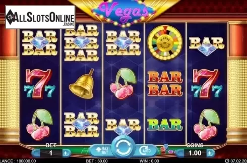 Reel screen . Golden Vegas from 7mojos