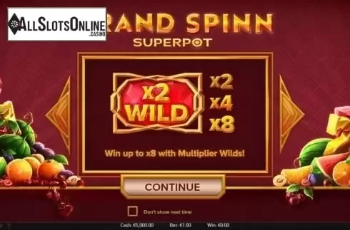 Intro 1. Grand Spinn Superpot from NetEnt