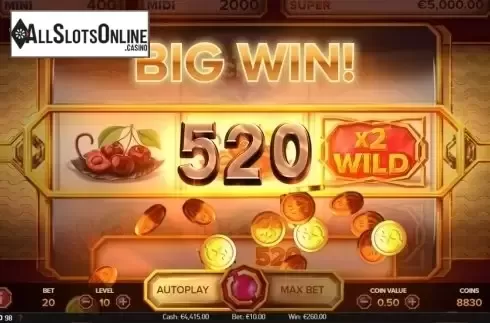 Big Win. Grand Spinn Superpot from NetEnt