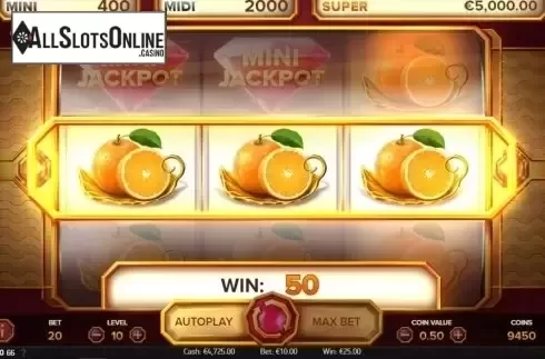 Win Screen 2. Grand Spinn Superpot from NetEnt