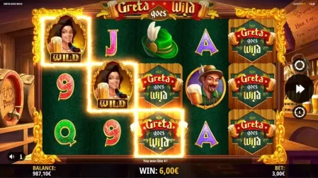 Greta Goes Wild slot screenshot 2